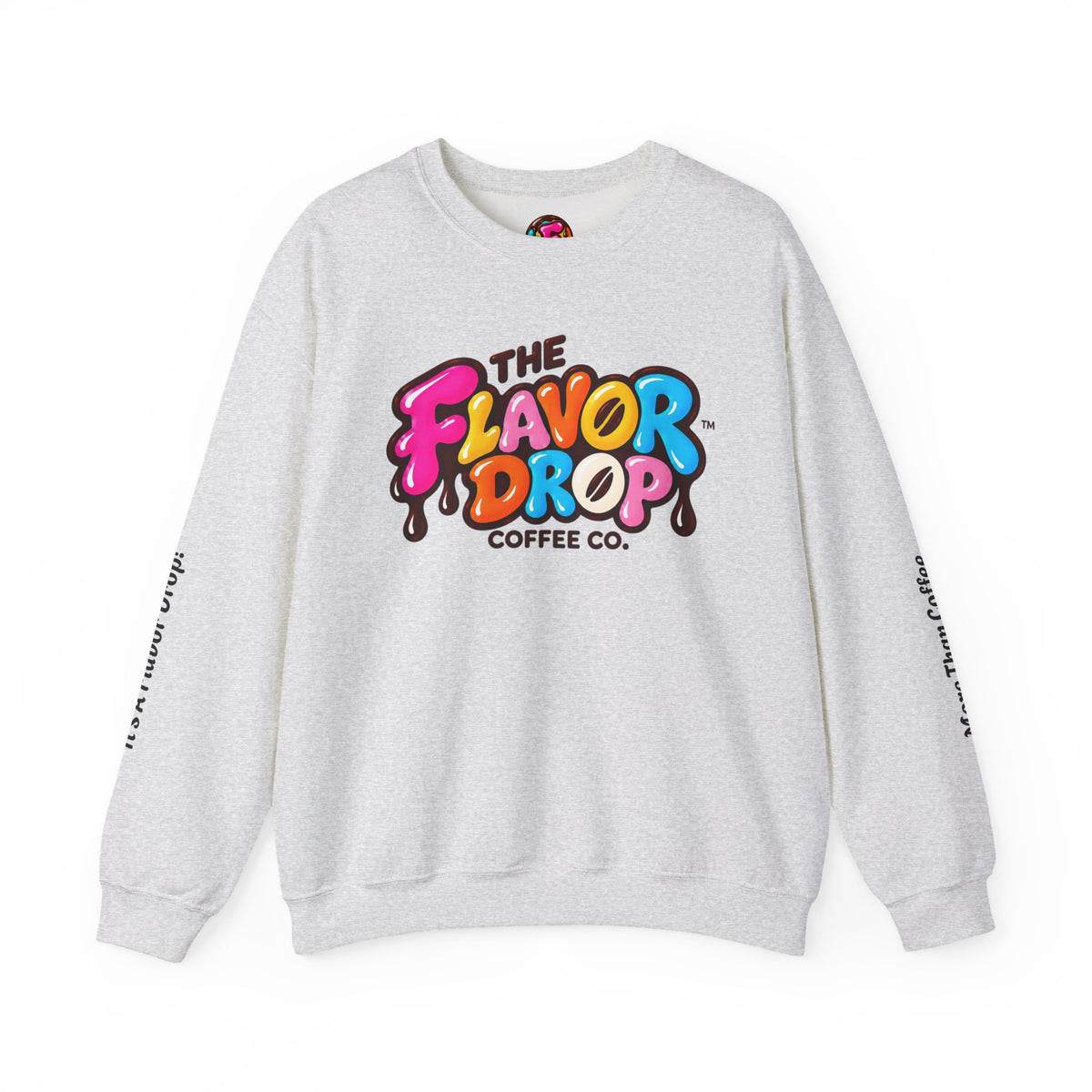 The Flavor Drop Logo Sweatshirt | Colorful Candy Typography