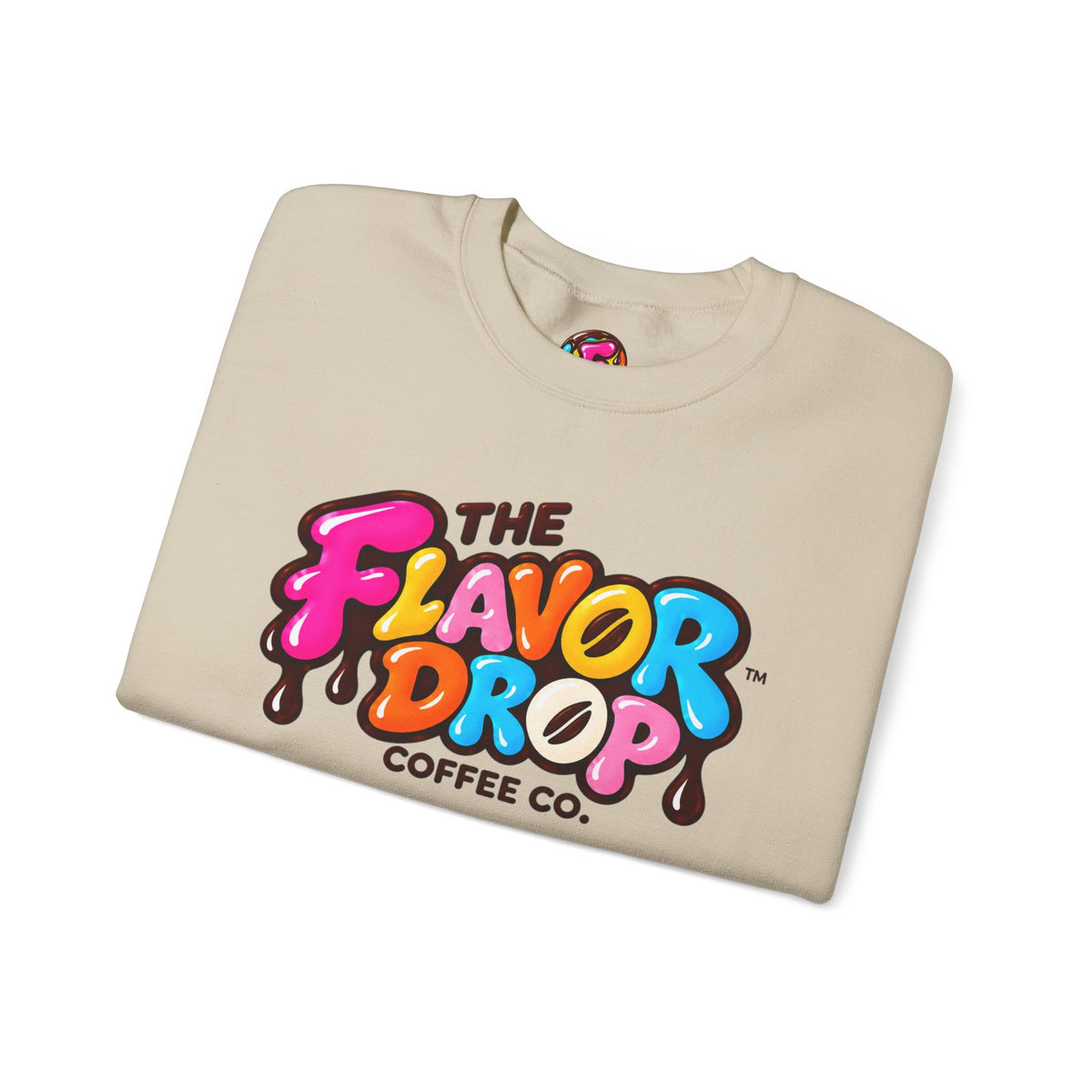 The Flavor Drop Logo Sweatshirt | Colorful Candy Typography
