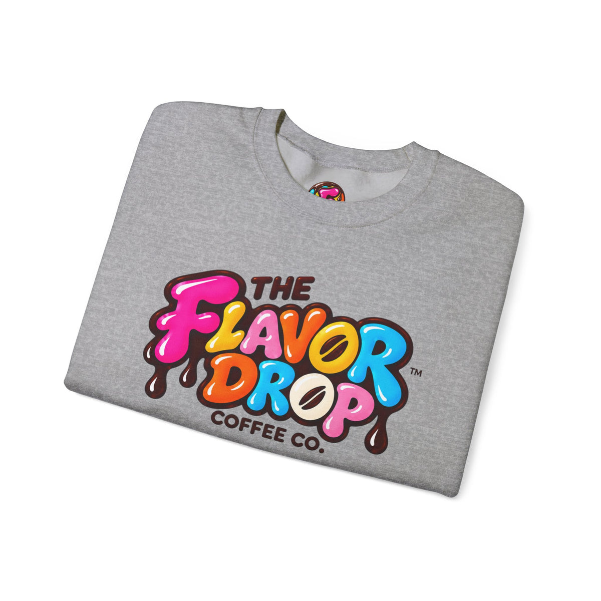 The Flavor Drop Logo Sweatshirt | Colorful Candy Typography