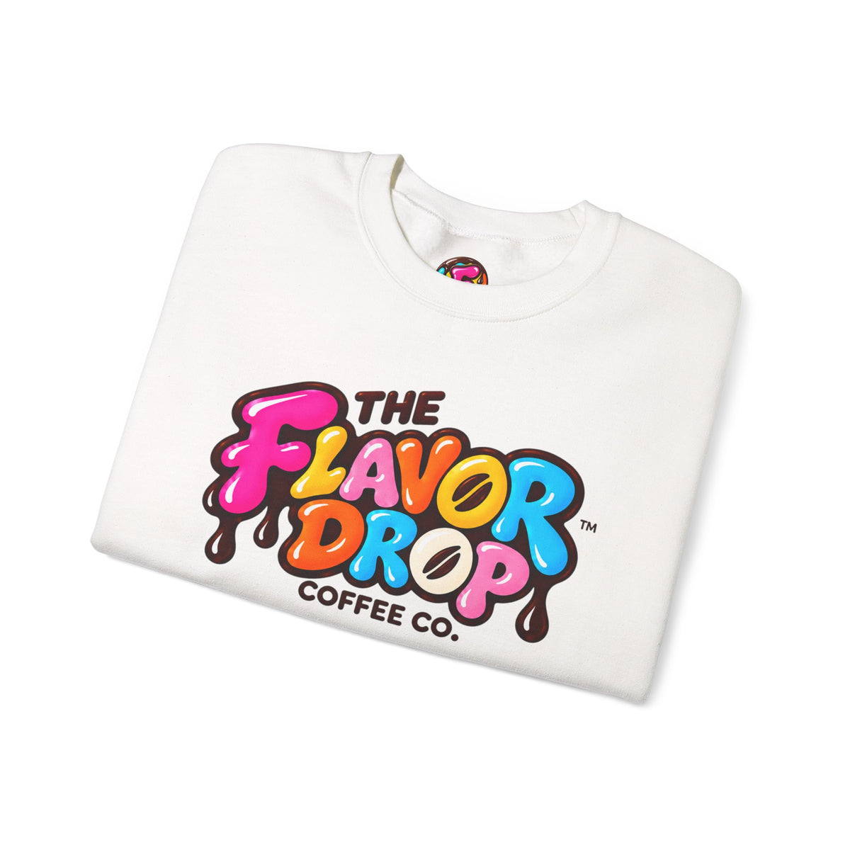 The Flavor Drop Logo Sweatshirt | Colorful Candy Typography